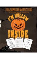 Halloween Monsters Activity Book For Kids I'm Hollow Inside