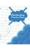 Handwriting Practice Paper: Writing Paper for Kids With Dotted Lined (Notebook With Dotted Lined Sheets for K-3 Students 100 Pages)