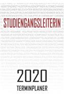 Studiengangsleiterin - 2020 Terminplaner: Kalender und Organisator für Studiengangsleiterin. Terminkalender, Taschenkalender, Wochenplaner, Jahresplaner, Kalender 2019 - 2020 zum Planen und 