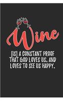 Wine is A Constant Proof: Wine Tasting Notebook and Wine Pairing Guide, Wine Tasting Log, Wine Tasting Sheets, Wine Tasting Template, Winery Tour Tracker Perfect for Wine Lov