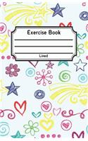 Exercise Book Lined: School Notebook V12
