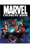 Marvel Coloring Book: Super Heroes, Avangers, Spider-Man, Captain America, Deadpool, Venom, Thor, Hulk, Black Panther, Iron Man and Etc. Coloring Pages (Ages 5-10)
