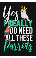 Yes I Really Do Need All These Parrots