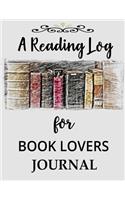 A Reading Log for Book Lovers Journal