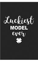 Luckiest Model Ever: A 6x9 Inch Matte Softcover Journal Notebook with 120 Blank Lined Pages and a Funny Irish Heritage Cover Slogan