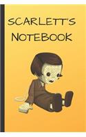 Scarlett's Notebook: Doll Writing 120 Pages Notebook Journal - Small Lined (6 X 9 )