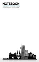 Notebook Cologne, Germany: Lined Ruled with Notes Section Box Modern City Skyline Themed Notebooks and Journals