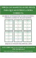 Hojas de actividades para ninos de 4 anos (Dibuja las manecillas del reloj para que muestren la hora correcta)