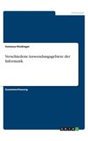 Verschiedene Anwendungsgebiete der Informatik