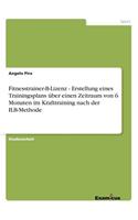 Fitnesstrainer-B-Lizenz - Erstellung eines Trainingsplans über einen Zeitraum von 6 Monaten im Krafttraining nach der ILB-Methode