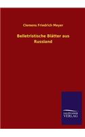 Belletristische Blatter Aus Russland