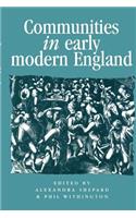 Communities in Early Modern England