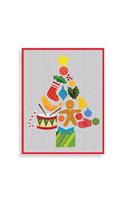 Tree Collage Boxed Draw Holiday Notecards