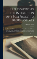 Tables Showing the Interest on Any Sum From 1 to 10,000 Dollars [microform]