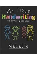 My first Handwriting Practice Workbook Natalie