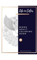 BIRDS ADULT COLORING BOOK (Book 7)