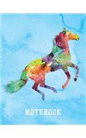 Beautiful Rainbow Horse Notebook