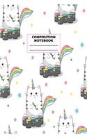 Composition Notebook: Unicorn Journal for Girls, Teen and Women Cute Matte Cover Design with Blank Lined Interior College Ruled (Great as Party Favors, Gifts, Diary, Jour