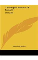 The Strophic Structure of Isaiah 52