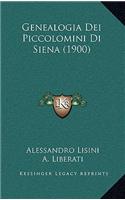 Genealogia Dei Piccolomini Di Siena (1900)