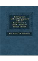 Beitrage Zur Entwicklungsgeschichte Der Bierbrauerei