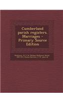 Cumberland Parish Registers. Marriages