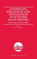 Continuity, Influences and Integration in Scottish Legal History