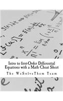 Intro to first-Order Differential Equations with a Math Cheat Sheet