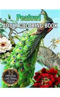 Peafowl Adult Coloring Book