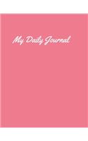 daily writing journal for women ruled 400 pages