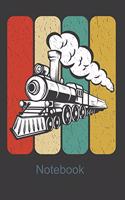 Notebook: Perfect Notebook For Train Lovers. Cute Cream Paper 6*9 Inch With 100 Pages Notebook For Writing Daily Routine, Journal and Hand Note