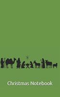Oh Holy Night Nativity Scene, Christmas Notebook Kids, Lined Journal/Notes Christmas
