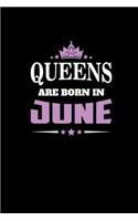 Queens Born June: Composition Notebook Writing Journal 6" x 9" 0 Pages. Journal Notebook for Note Taking, Diary, Journaling, Gratitude and Reminder for Girls, Women a