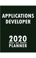 Applications Developer 2020 Weekly and Monthly Planner