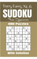 Very Easy Sudoku Nr.6: 480 puzzles with solution