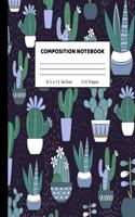 Composition Notebook: Wide Ruled Paper Notebook Journal - Cute Wide Blank Lined Workbook for Teens Kids Students Girls for Home School College Writing Notes - 8.5 x 11 In