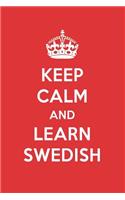 Keep Calm and Learn Swedish: Swedish Designer Notebook