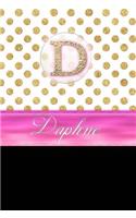 Daphne: Personalized Lined Journal Diary Notebook 150 Pages, 6 X 9 (15.24 X 22.86 CM), Durable Soft Cover