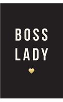 Boss Lady, 18 Month Weekly & Monthly Planner - 2018-2019: Gold Heart, January 2018 - June 2019, 6" x 9"