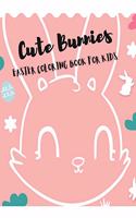 Cute Bunnies Easter Coloring Book For Kids