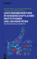 Leistungsbewertung in Wissenschaftlichen Institutionen Und Universitäten