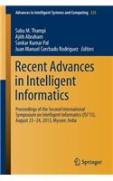 Recent Advances in Intelligent Informatics