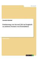 Evaluierung von Second Life im Vergleich zu anderen Formen von Testmärkten