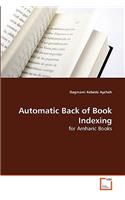 Automatic Back of Book Indexing