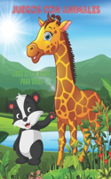 JUEGOS CON ANIMALES - Libro De Colorear Para Niños
