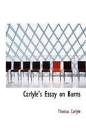Carlyle's Essay on Burns