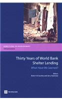 Thirty Years of World Bank Shelter Lending