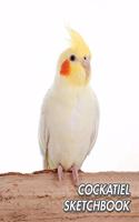 Cockatiel Sketchbook: Miniature Cockatoo - Weero - Quarrion - Unlined Notebook 150 Blank Pages 8.5 x 11 in.- Sketchbook - Multi-Purpose - Unruled Journal - Plain Diary - 
