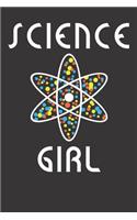 Notebook: Science Girl Physisist Chemist Gift Teacher Student Dot Grid 6x9 120 Pages