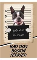 Bad Dog Boston Terrier: Comprehensive Garden Notebook with Garden Record Diary, Garden Plan Worksheet, Monthly or Seasonal Planting Planner, Expenses, Chore List, Highlight